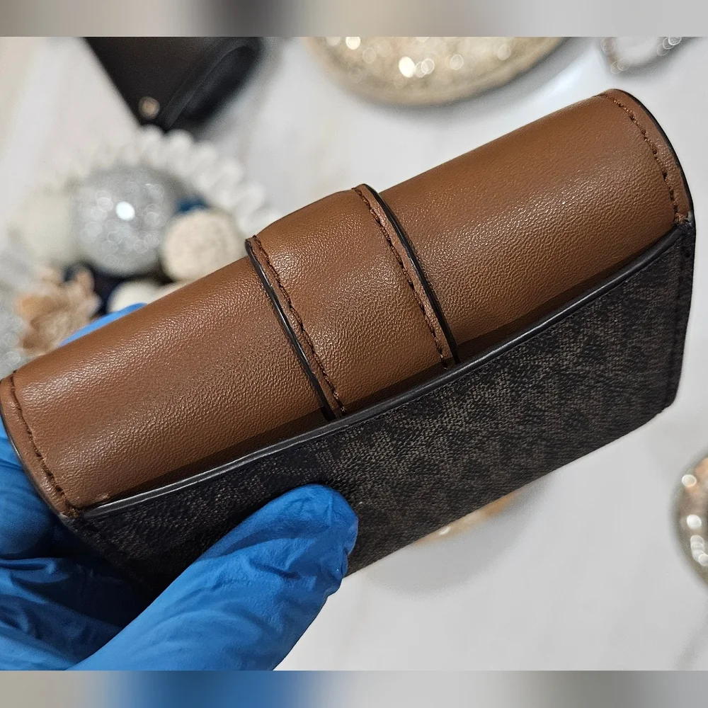 Michael Kors Brown and Black Wallet NWOT